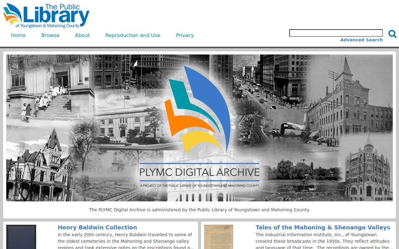 Mahoning County city directory materials in the PLYMC Digital Archive